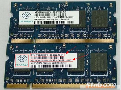 我华硕现在使用的两条nanya DDR2 667 1G，替换掉了原来两条nanya DDR2 667 512MB